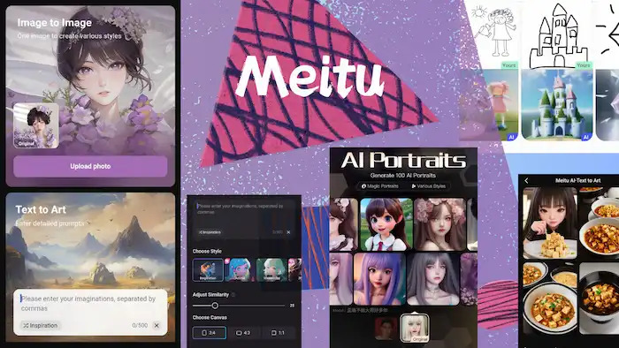 Meitu AI Art Anime App