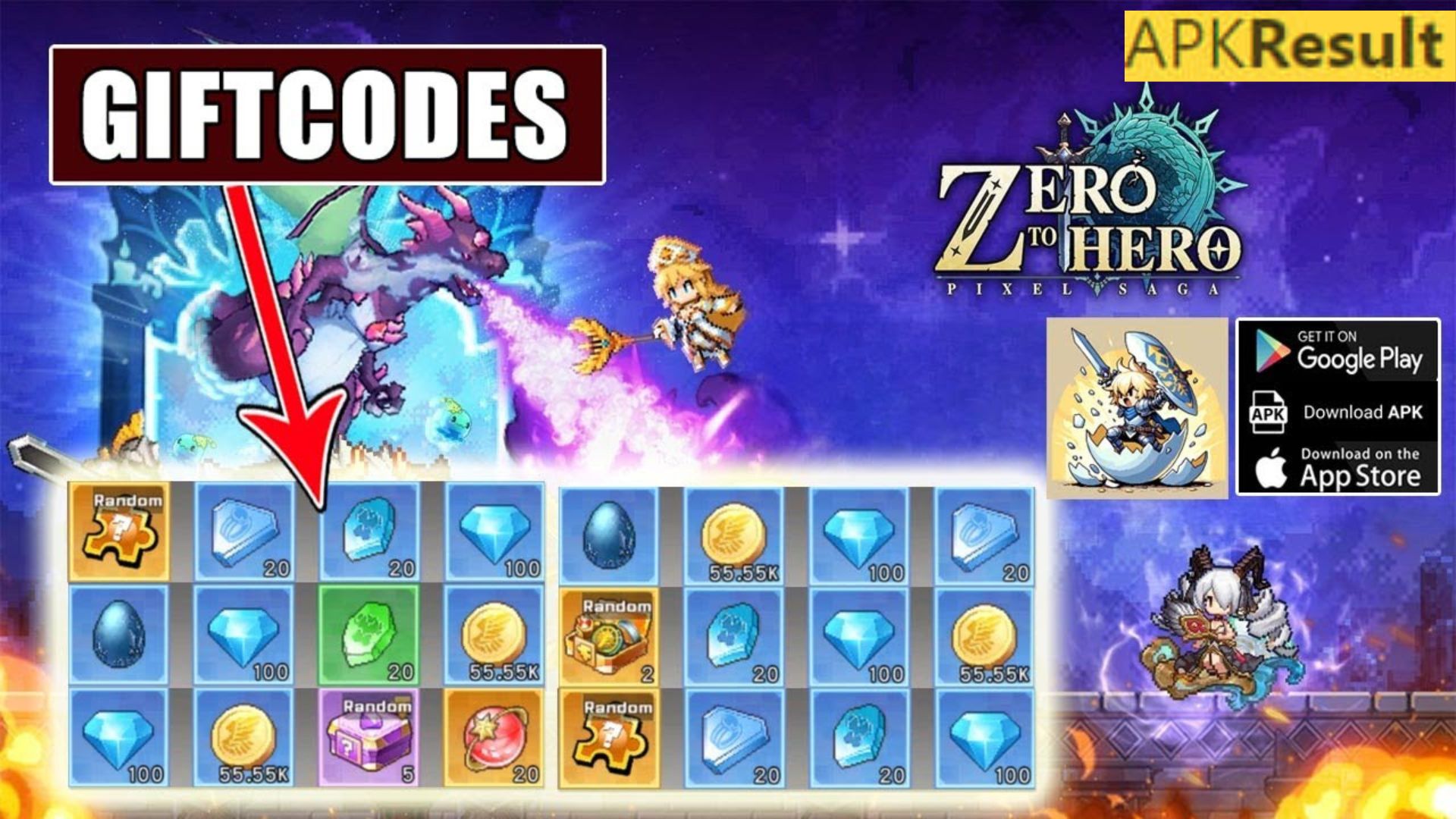 Zero to Hero Pixel Saga Mod APK 2024
