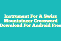 Instrument For A Swiss Mountaineer Crossword APK icon